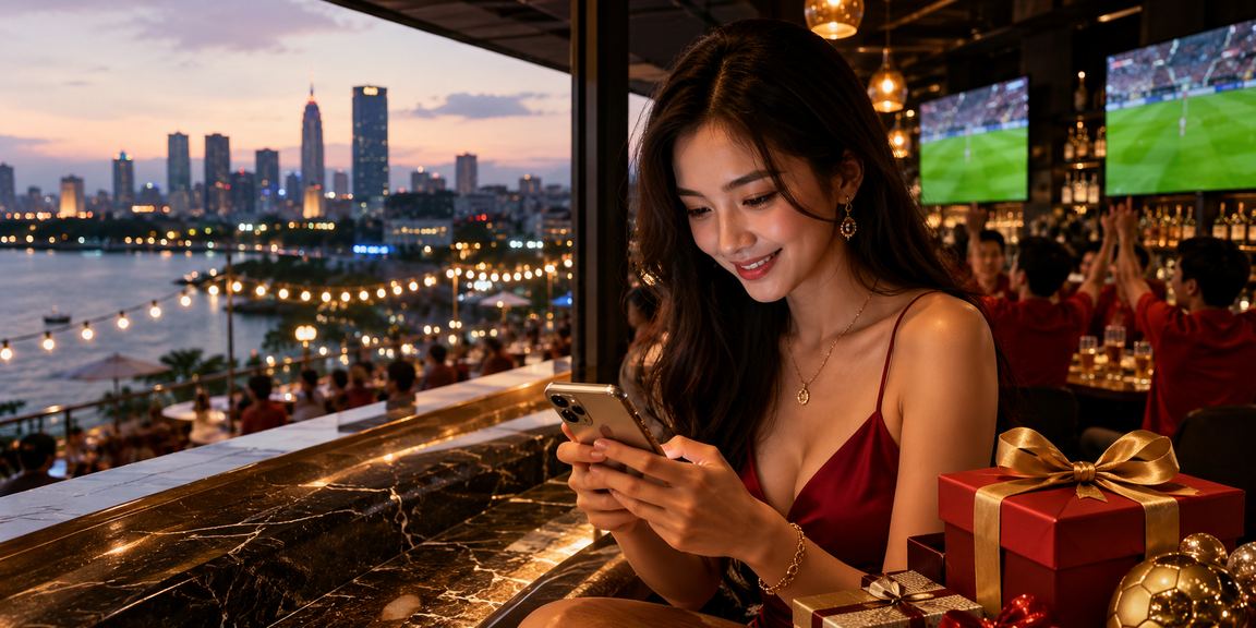 Người chơi trải nghiệm casino mobile tại bãi biển Hà Nội