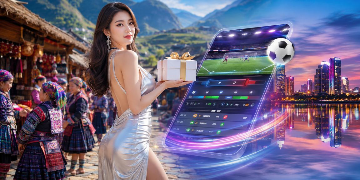Người dùng tại Sa Pa trải nghiệm ứng dụng casino mobile 1440 trong khung cảnh núi rừng